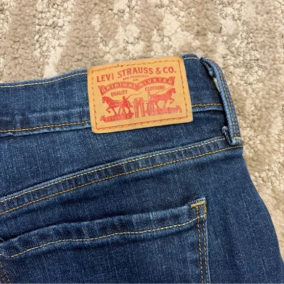 Womens Levi’s 505 Jeans Straight Leg Long Tall Stretch Size 6 (28Wx34L) - Picture 10 of 14